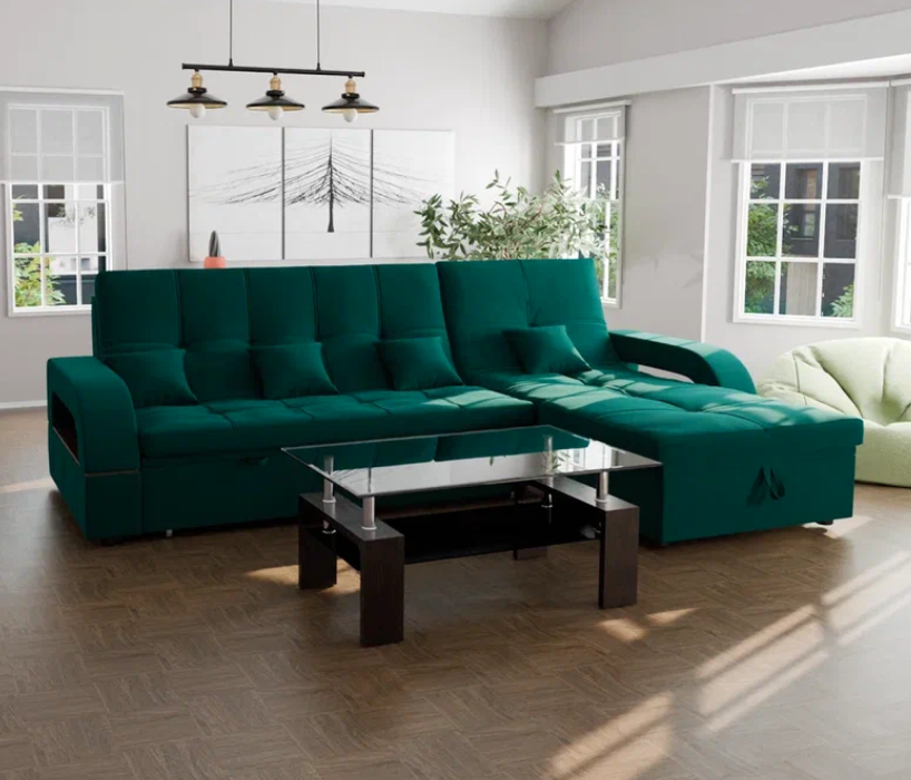 Диваны модульные угловые, Модульный диван Майами-2,микровелюр,антивандальная ткань,венеция