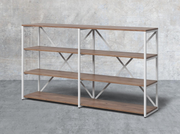 Стеллаж Айсберг Лофт 160/4 (Белый)