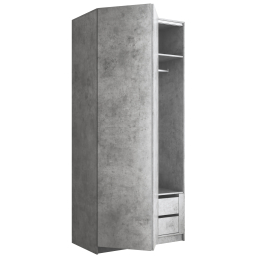 Шкаф складной Е1 Локер ("Гармошка" с системой Push to Move/Левый)101х52,5х220 см, с модулем