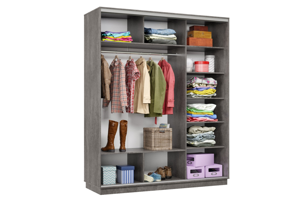 Шкафы-купе 3-х дверные, Шкаф-купе Премьер Лайт 22 (08;05;08) трехдверный