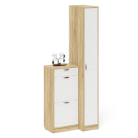 Прихожие, Обувница П-6 с пеналом П-6-500 фрезеровка прованс