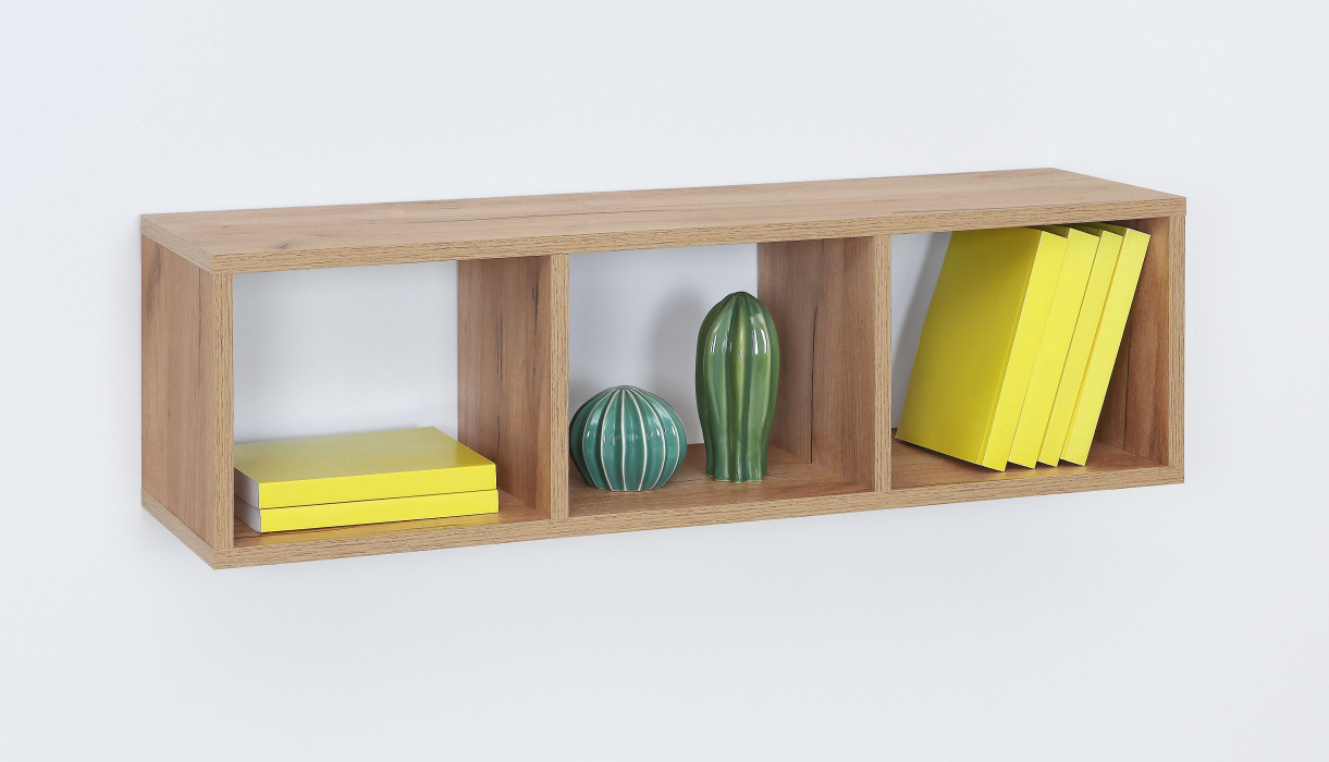 Настенные полки, Полка  №9 "Тройной КУБ"