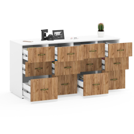 Набор из четырёх тумб три ящика Лидер-8.