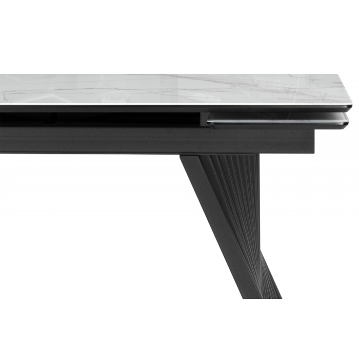 Обеденные столы, Стеклянный стол Вейв 140(200)х80