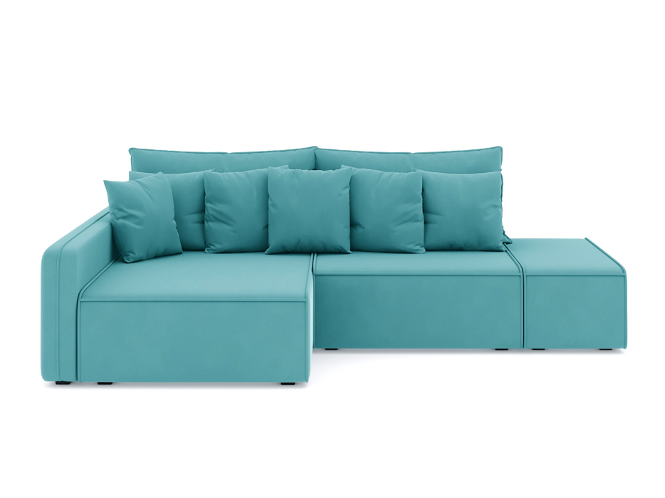 Диваны угловые в гостиную, Диван-кровать угловой Портленд еврокнижка НПБ, велюр