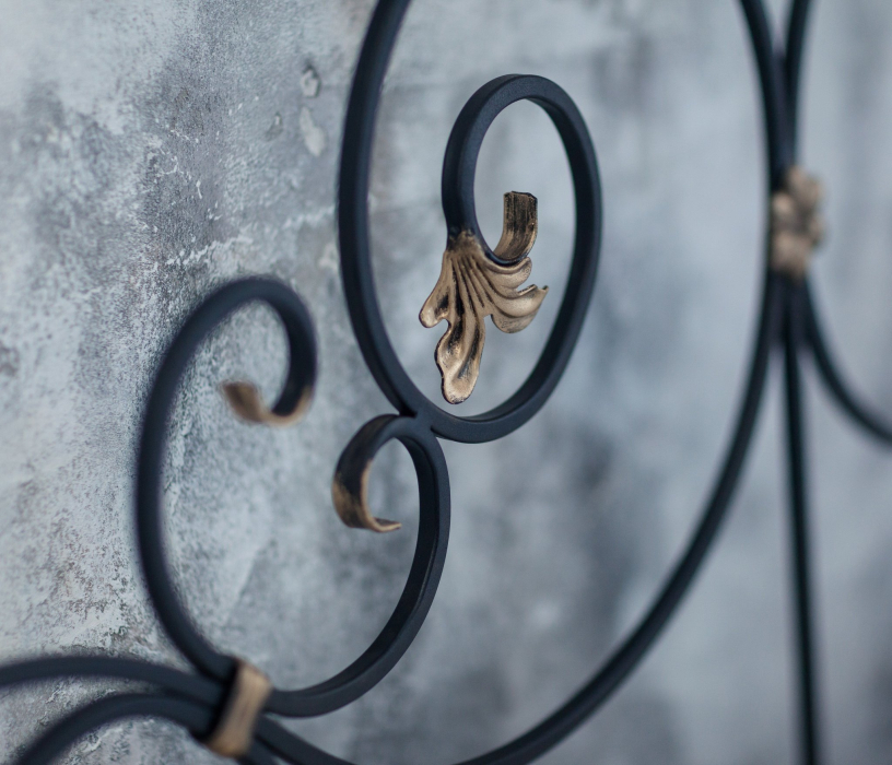 Кованые кровати, Кованая кровать Афина 1.4 с двумя спинками