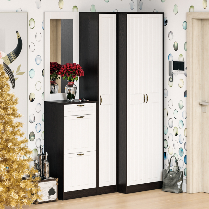 Шкафы распашные, Шкаф П-6 МДФ фрезеровка прованс