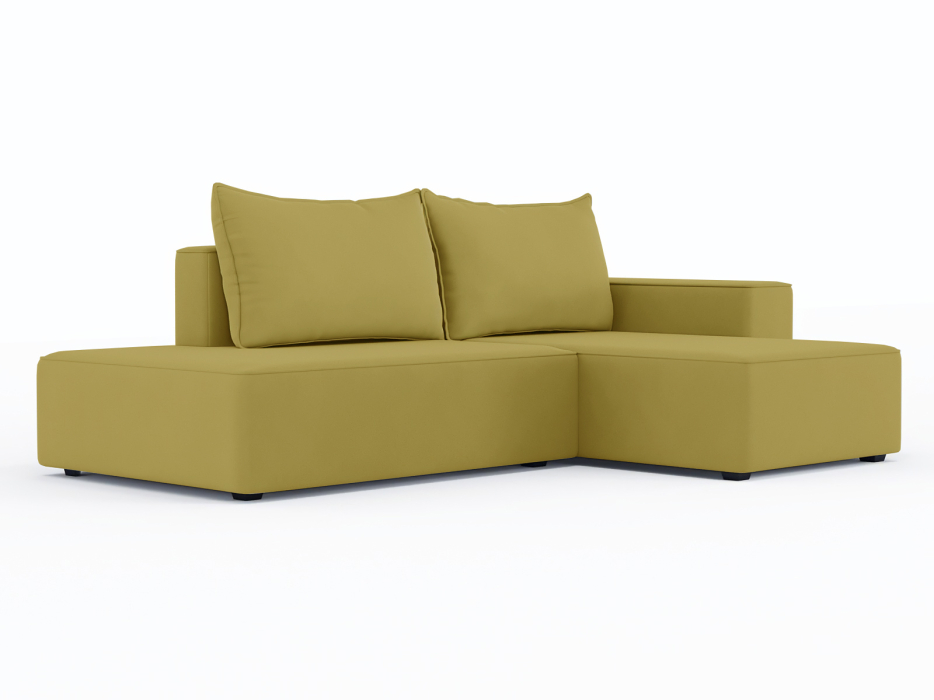 Диваны угловые в гостиную, Диван-кровать угловой Кензо еврокнижка, велюр