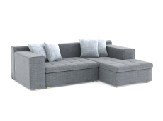 Диваны угловые в гостиную, Диван угловой Чикаго без механизма, рогожка