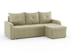 Диваны угловые в гостиную, Диван-кровать угловой Мини Люкс трехсекционная еврокнижка, рогожка