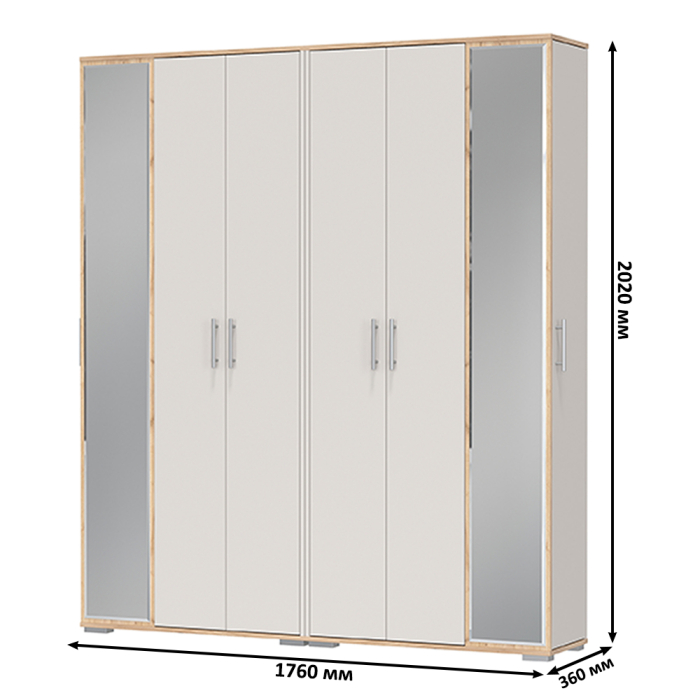 Прихожие, Две прихожих с зеркалом Домино-мини 2-3421