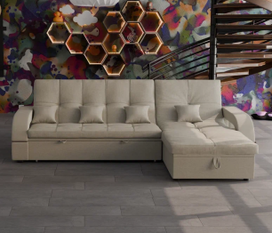 Модульный диван Майами-2,микровелюр,антивандальная и водостойкая ткань,венеция