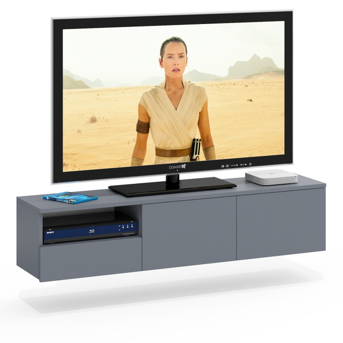 ТВ-тумбы, ТВ-тумба для телевизора подвесная выдвижной ящик и дверки Сити-10