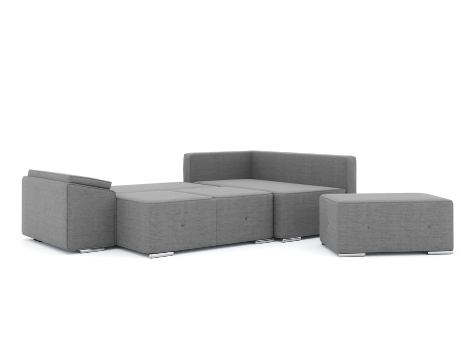 Диваны угловые в гостиную, Диван-кровать угловой Хавьер  ПБ еврокнижка, рогожка Люкс