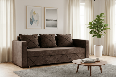 Диван-кровать  Стелла Люкс  , плюш  , 145