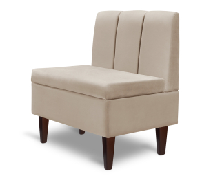 Диван прямой на ножках Лео 66, микровелюр