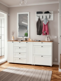 Мебель для прихожей Остин № 56 с вешалкой и зеркалом
