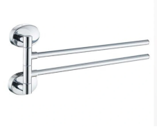 Держатели, крючки, вешалки для ванной, Полотенцедержатель двойной раздвижной Modern