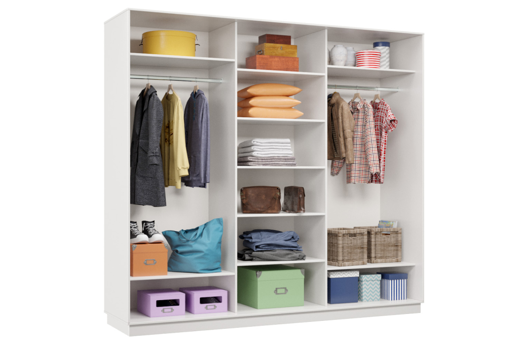 Шкафы-купе 3-х дверные, Шкаф-купе Премьер Лайт 54 (11;11;11) трехдверный