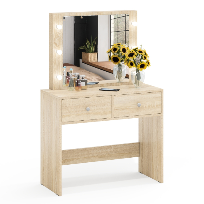 С зеркалом, Стол туалетный с подсветкой СТ-5