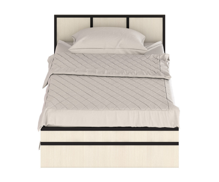 Спальные гарнитуры, Кровать с ящиками Сакура 1200 с прикроватной тумбой