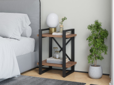 Прикроватные тумбы, Тумба прикроватная Айсберг Лофт 40 черный