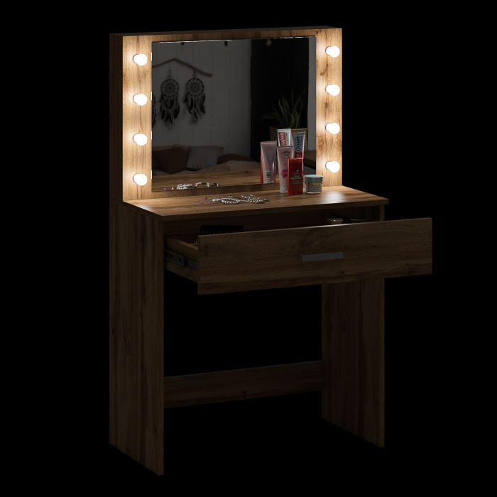 С зеркалом, Столик косметический с подсветкой СТ-4