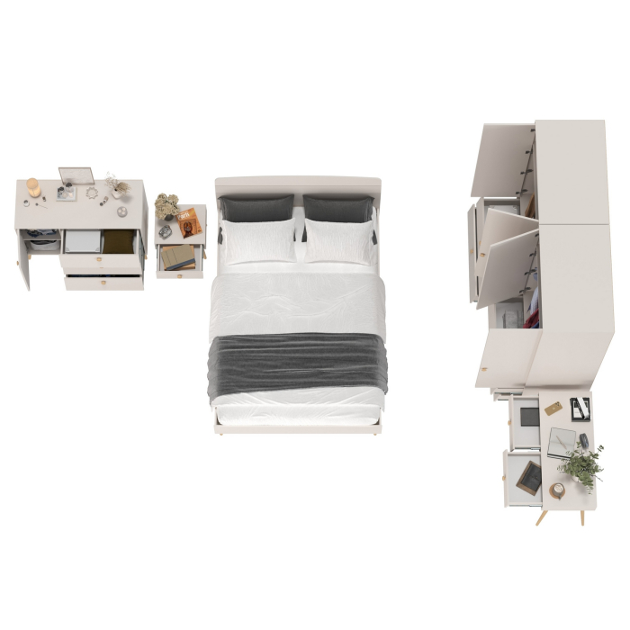 Спальные гарнитуры, Стильная современная спальня Афина 1400