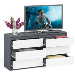 Комод на шесть ящиков Мори МК1380.6