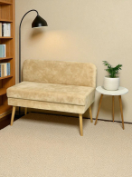 Кушетка диван, Диван кушетка с ящиком Эда, плюш 