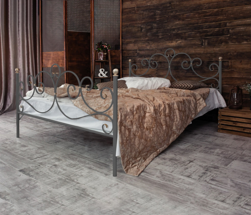 Кованые кровати, Кованая кровать Флоренция 1.6 с двумя спинками