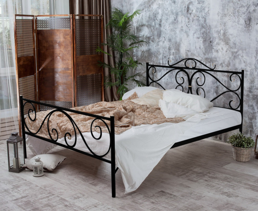 Кованые кровати, Кованая кровать Валенсия 1.8 с двумя спинками