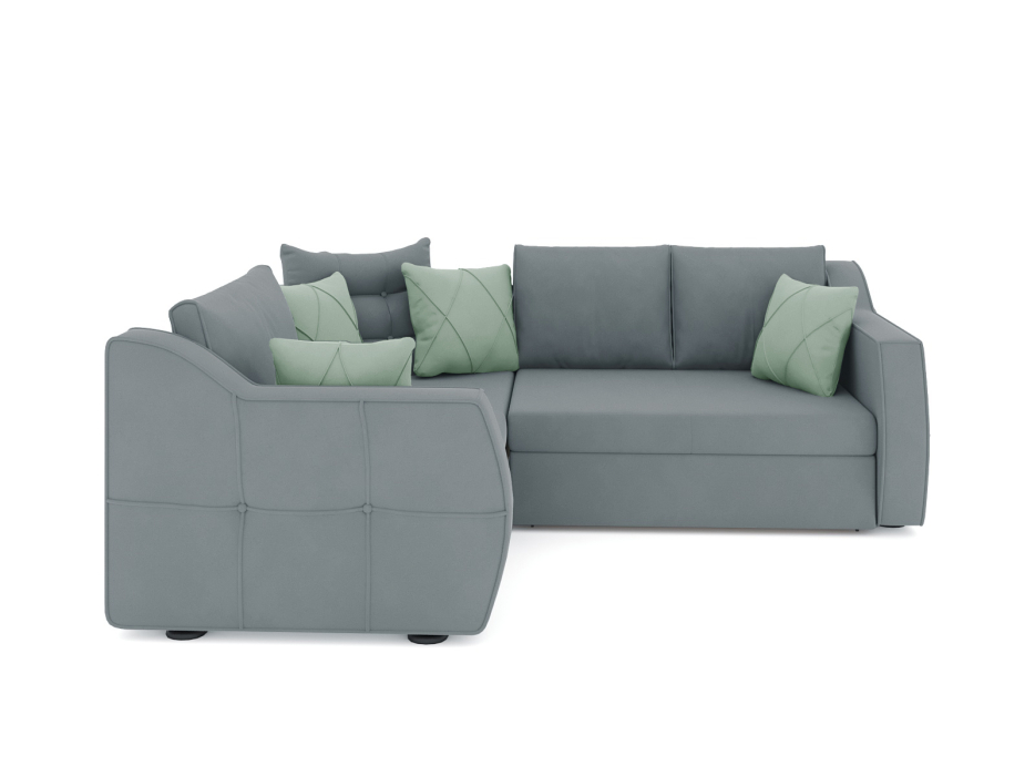 Диваны угловые в гостиную, Диван-кровать угловой Френсис дельфин, велюр