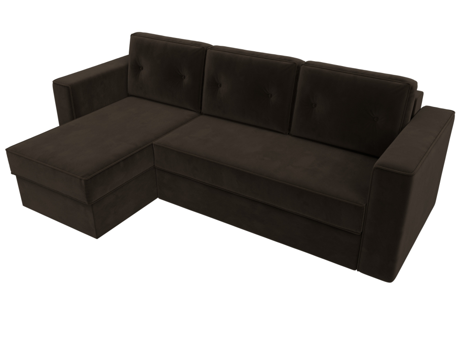 Диваны угловые в гостиную, Угловой диван Принстон левый угол, микровельвет