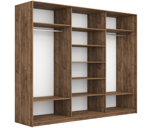 Шкаф-купе Прайм ДСП/Стекло черное, 240х57х230