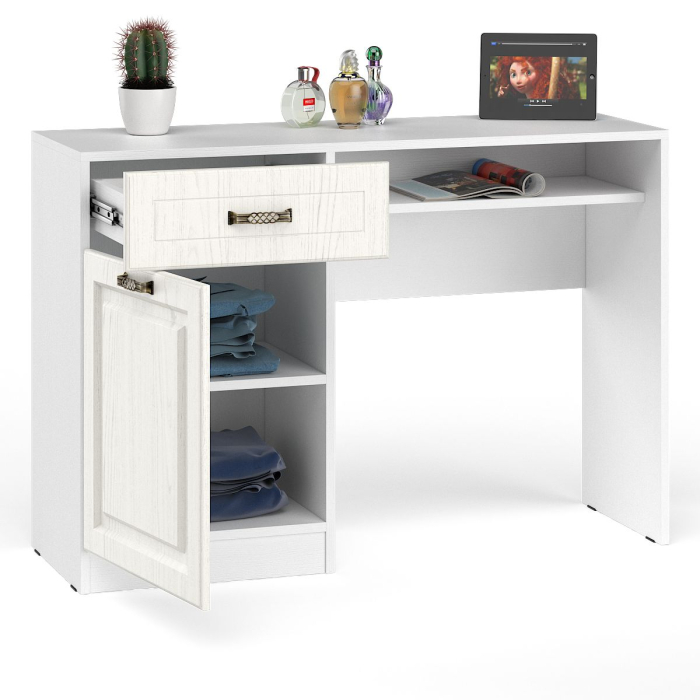 Туалетные столики, Стол туалетный 12.46 Ливерпуль ясень ваниль/белый