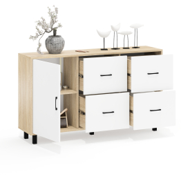 Комод-тумба 4-ре ящика и дверка РВК 125-1504