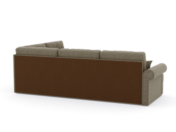 Диван-кровать угловой Мирта дельфин, рогожка Люкс