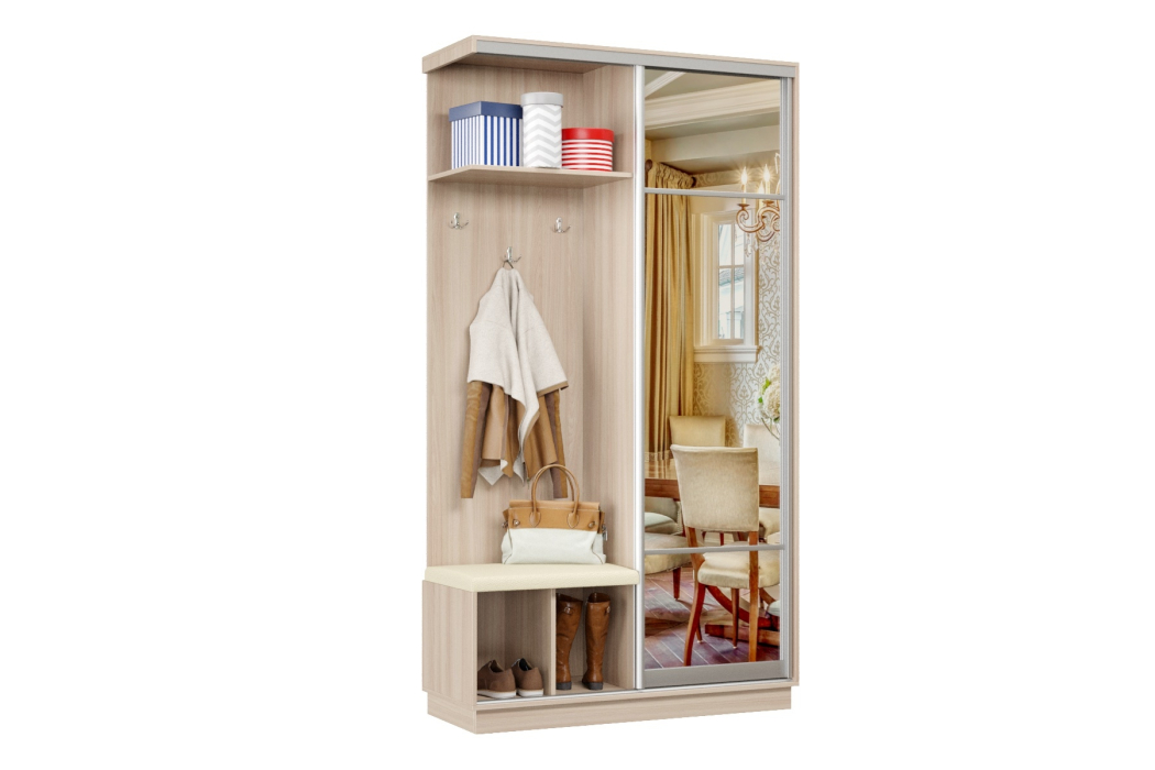 Прихожие, Прихожая Премьер 02 Лайт 11 Левая Мягкая