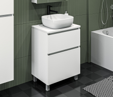 Тумбы в ванную комнату, Тумба Люкс СБ-3334 Белый