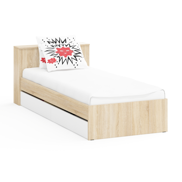 Кровати 90 см, Кровать с ящиками Ксения 900 односпальная