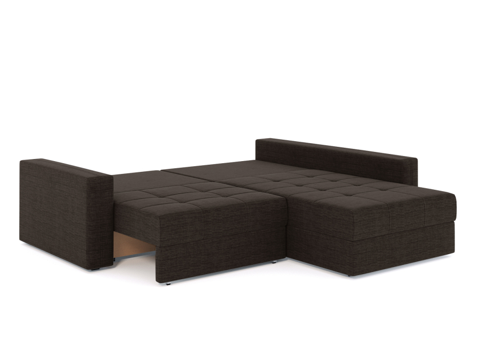 Диваны угловые в гостиную, Диван-кровать угловой Брест 2 секции еврокнижка, рогожка