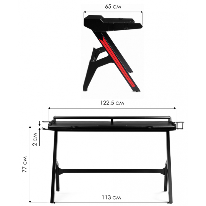 Прямые компьютерные столы, Офисная мебель Gans
