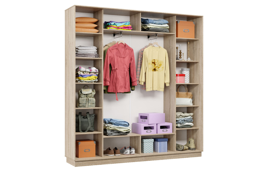 Шкафы-купе, Шкаф-купе Премьер Лайт 33 (05;05;05) трехдверный