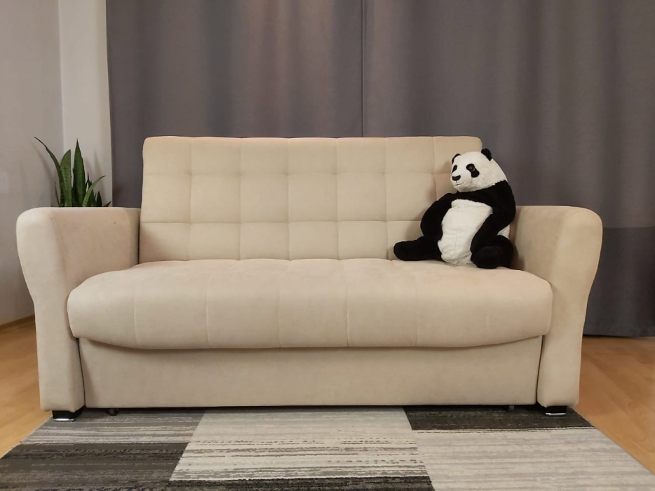 Диваны прямые, Диван-кровать аккордеон Монако Лотос 140, велюр