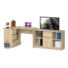 Тумба Мори МТВ1204.1 и стол компьютерный угловой МС-16 левый