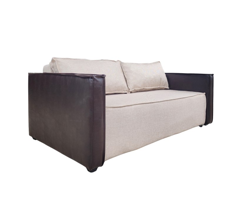 Диваны с ящиком для белья, Диван-кровать Барон аккордеон 140, велюр/экокожа