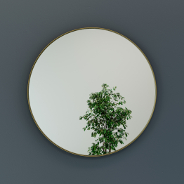 Дизайнерское настенное зеркало GENGLASS Rauntel L в металлической раме