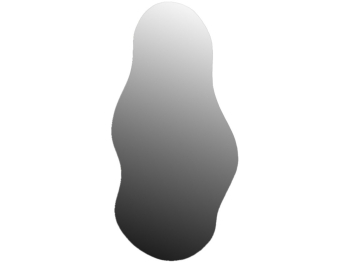 Зеркало настенное Мебелик фигурное Сельетта-7 110 х 55,8 см