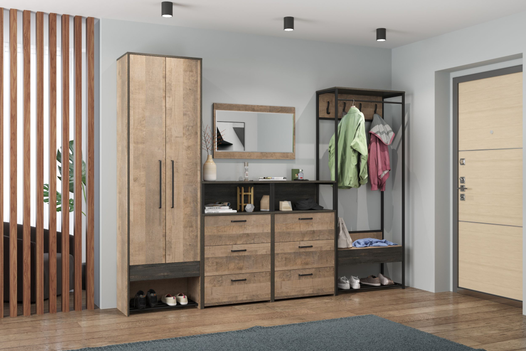 Прихожая, Прихожая Трувор в стиле лофт № 235